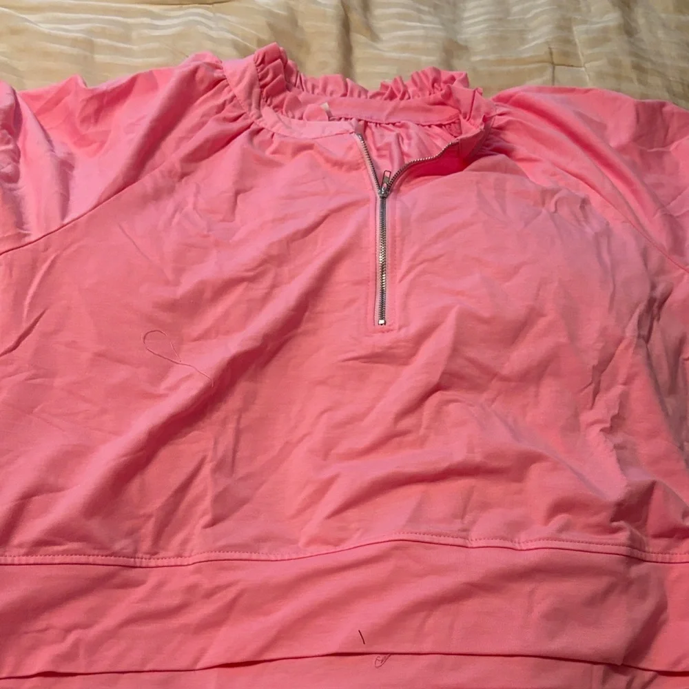 Pink Ruffled Two-Piece Set - Picture 2 of 3